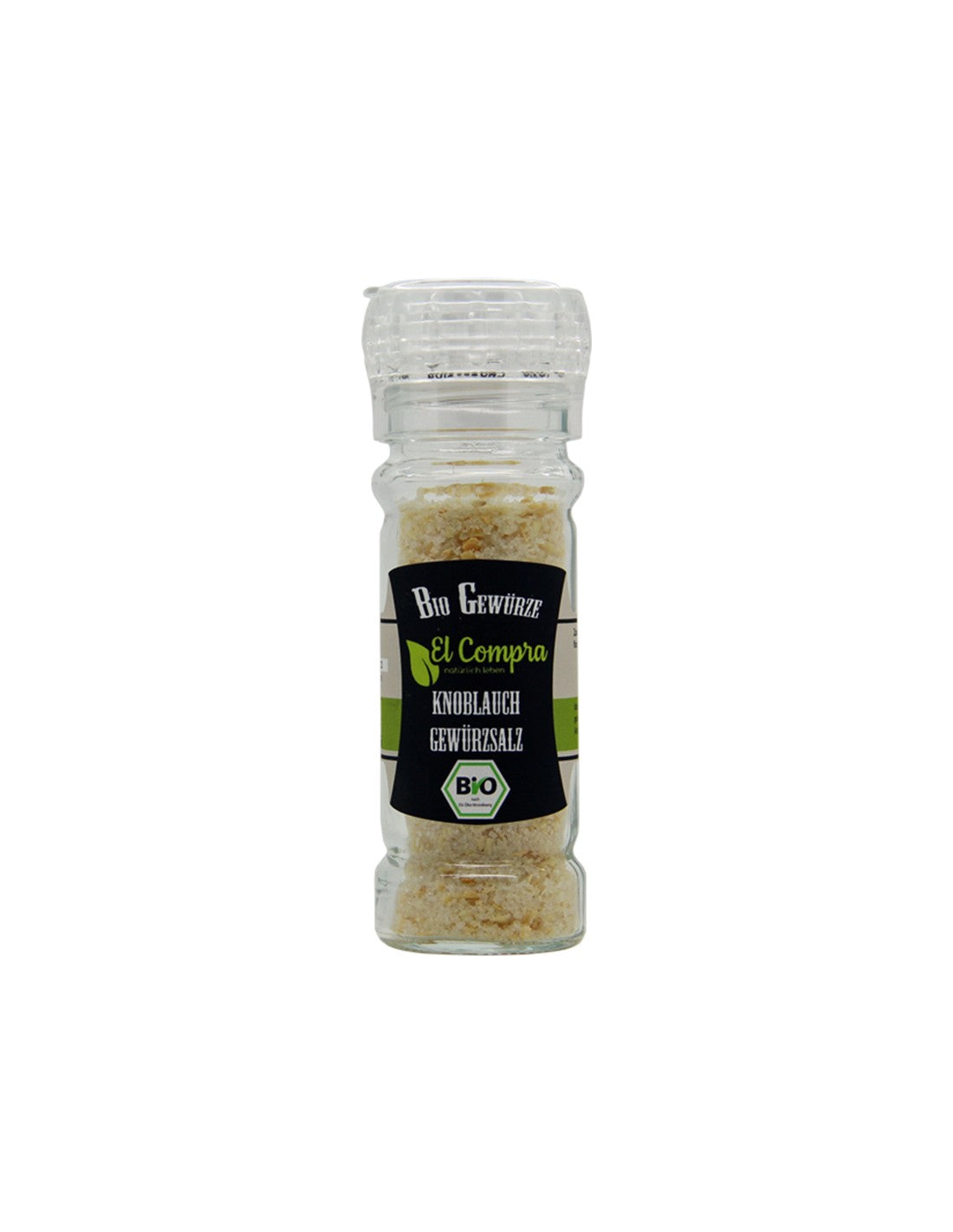 Bio Knoblauch Gewursalz - organska indijska česna sol, 65 g El Compra
