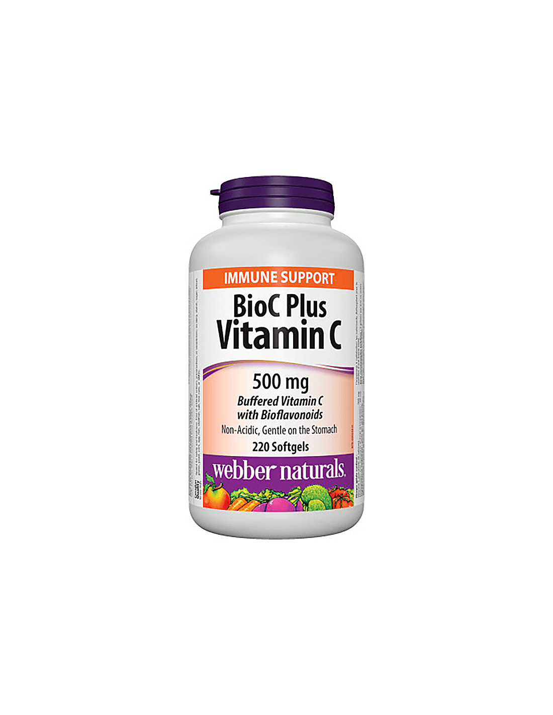 BIOC Plus vitamin C 500 mg - vitamin C 500 mg (pufra) z bioflavonoidi 60 mg, 220 kapsul softgela