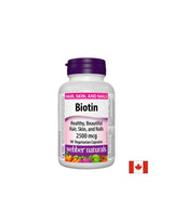 Biotin / Biotin, 2500 µg, 90 kapsul <tc>Webber Naturals</tc>