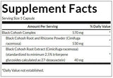 Črni cohosh (standardizirano) 550 mg - 120 kapsul