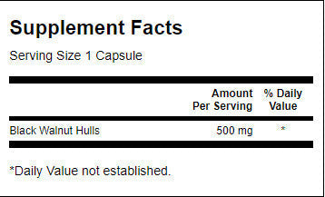 Črni orehovi trupi 500 mg - 60 kapsul