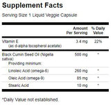 Olje črnega kuminega semena 500 mg - 60 gel kapsul