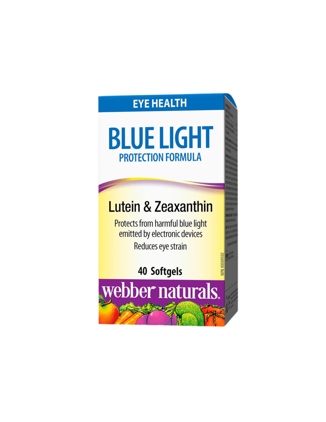 Formula za lutein in zeaksantin za močan vid - zaščita pred modro svetlobo - zaščita digitalne naprave, 40 kapsul softgela