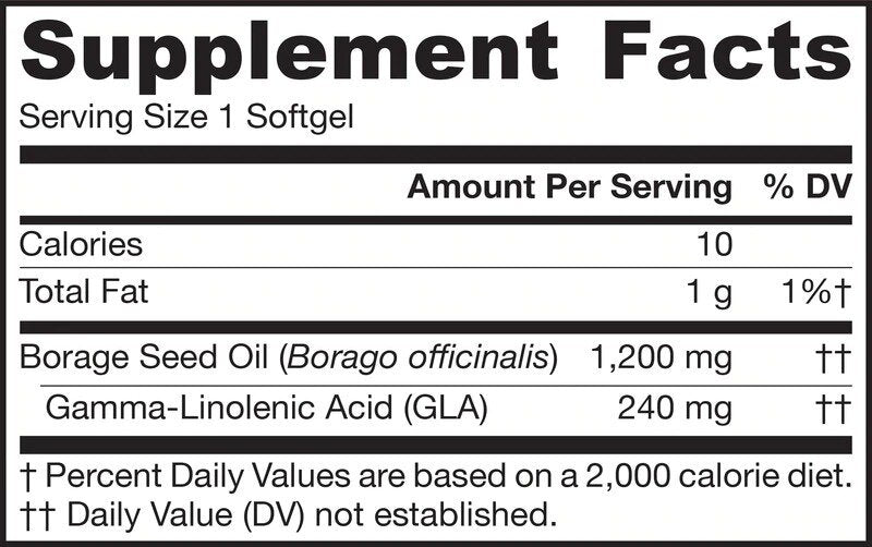 Borage (GLA) 1200 mg - 120 gel kapsul