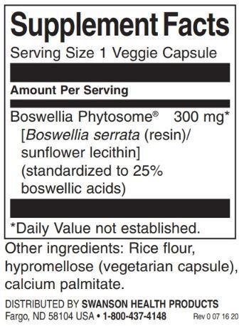 Boswellia fitosom - standardizirani 300 mg / 60 VCAPS - 0
