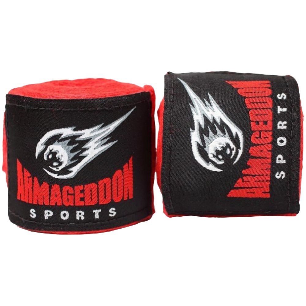 BOXING HAND ovitek 4,5 m - rdeči / boksarski povoji 4,5 m - rdeči 4,5 metra