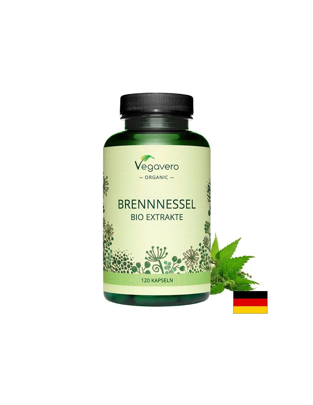 Izvleček bio koprive - Brennessel Bio Extrakte, 120 kapsul <tc>Vegavero</tc>
