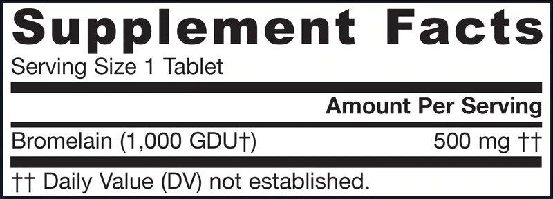 Bromelain 1000 GDU - 60 tablet
