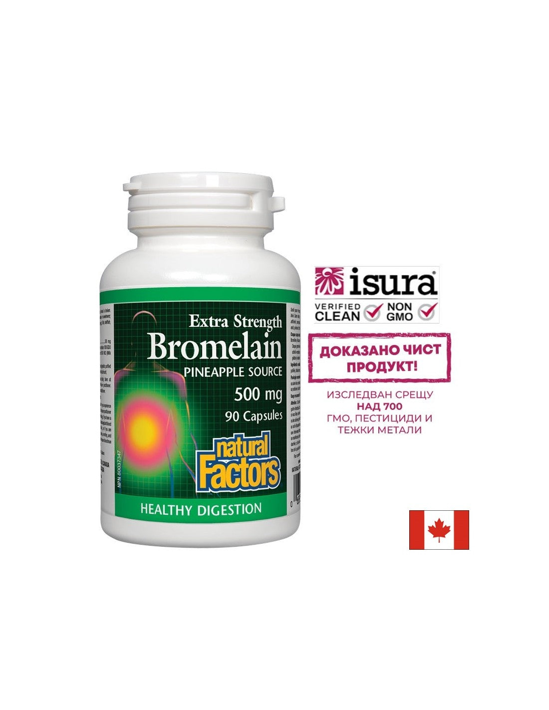 Bromelain hidroklorid 500 mg - 90 kapsul