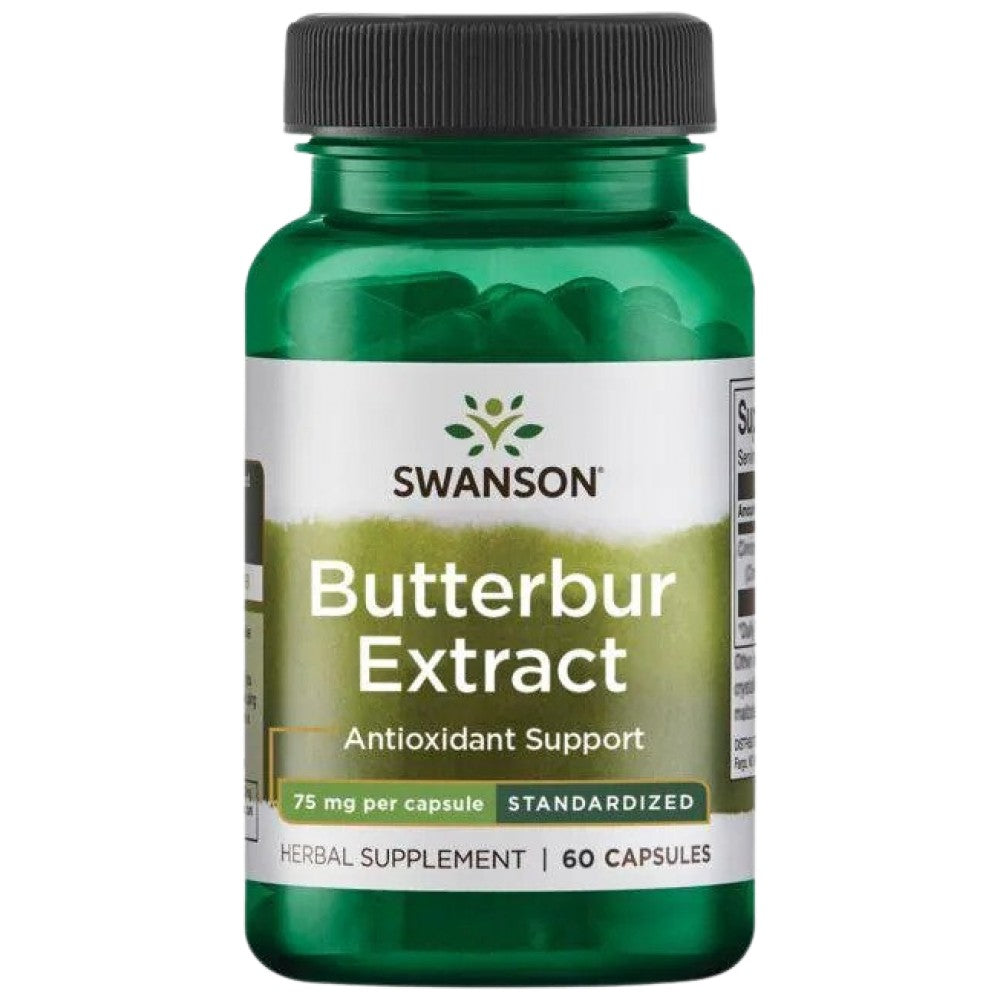 Butterburski ekstrakt 75 mg 60 kapsul