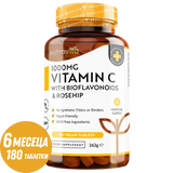 Vitamin C 1000 mg z bioflavonoidi in šipkom 180 <tc>Nutravita</tc> tablete