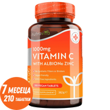 Vitamin C 1000 mg s cinkom (Albion® Cink) 15 mg 210 tablet <tc>Nutravita</tc>