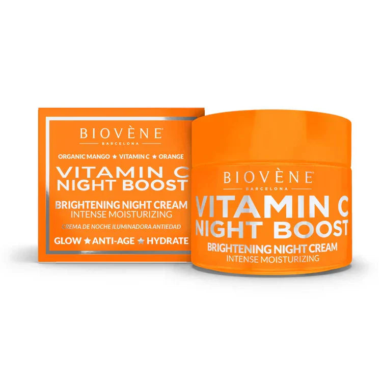 Nočna krema za vitamin C z učinkom proti staranju za obnovo 50 ml