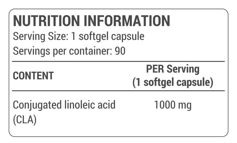 CLA 1000 mg - 90 softgelov