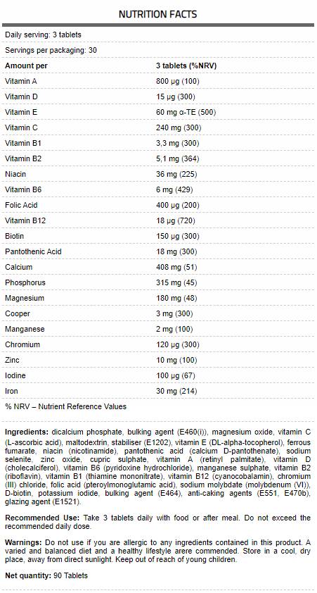 Core Vita / Premium Multivitamin formula - 90 tablet