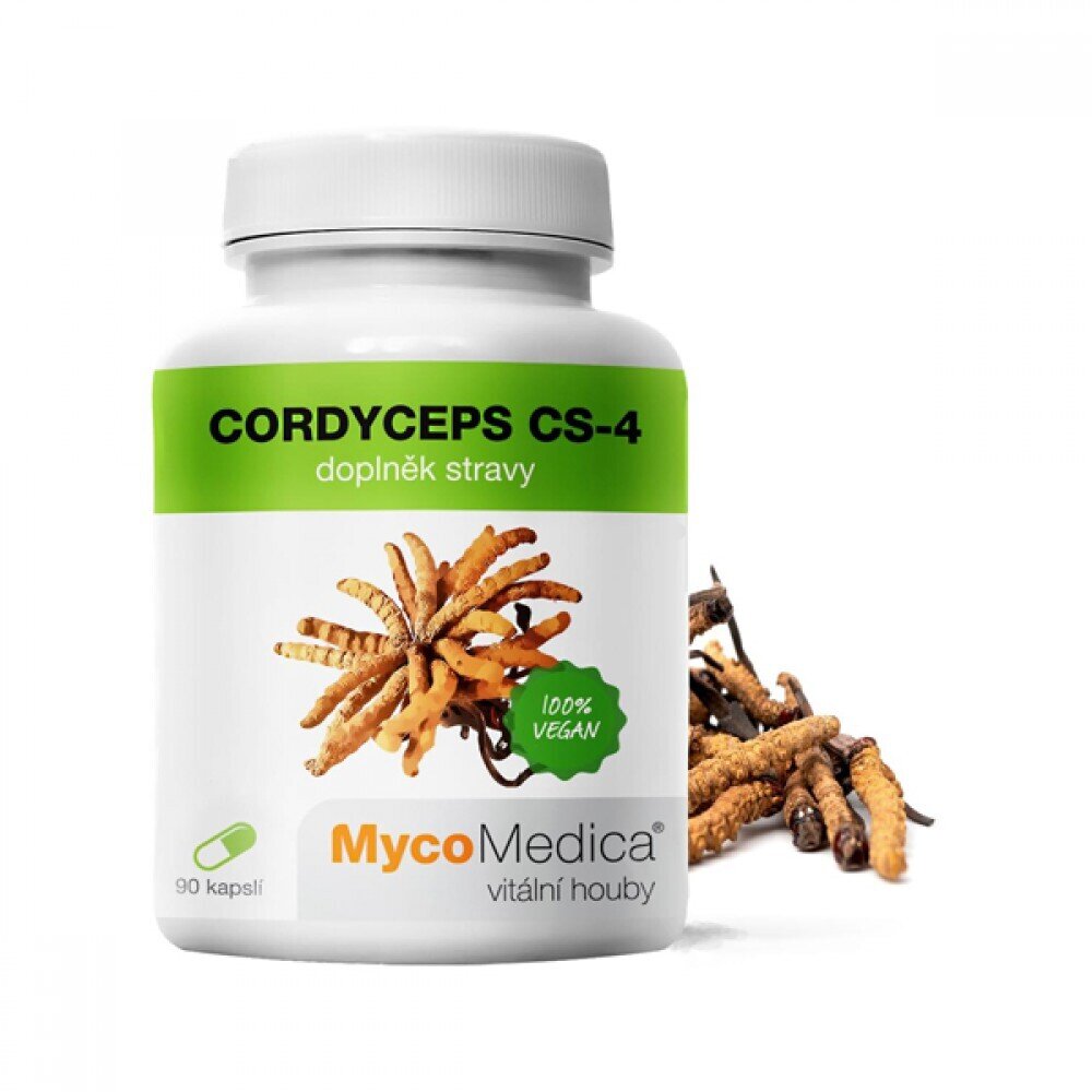 Cordyceps CS-4 /90 kapsul x500 mg/- izvleček micelija 30% polisaharidi <tc>MycoMedica</tc>
