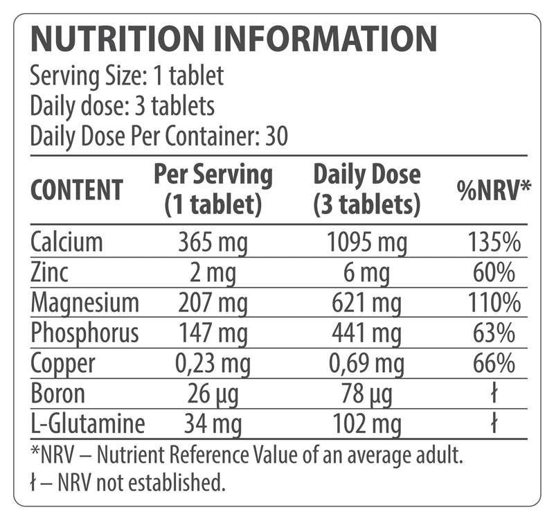 Ca mg Zn | Kalcij + magnezij + cinkova formula - 90 tablet