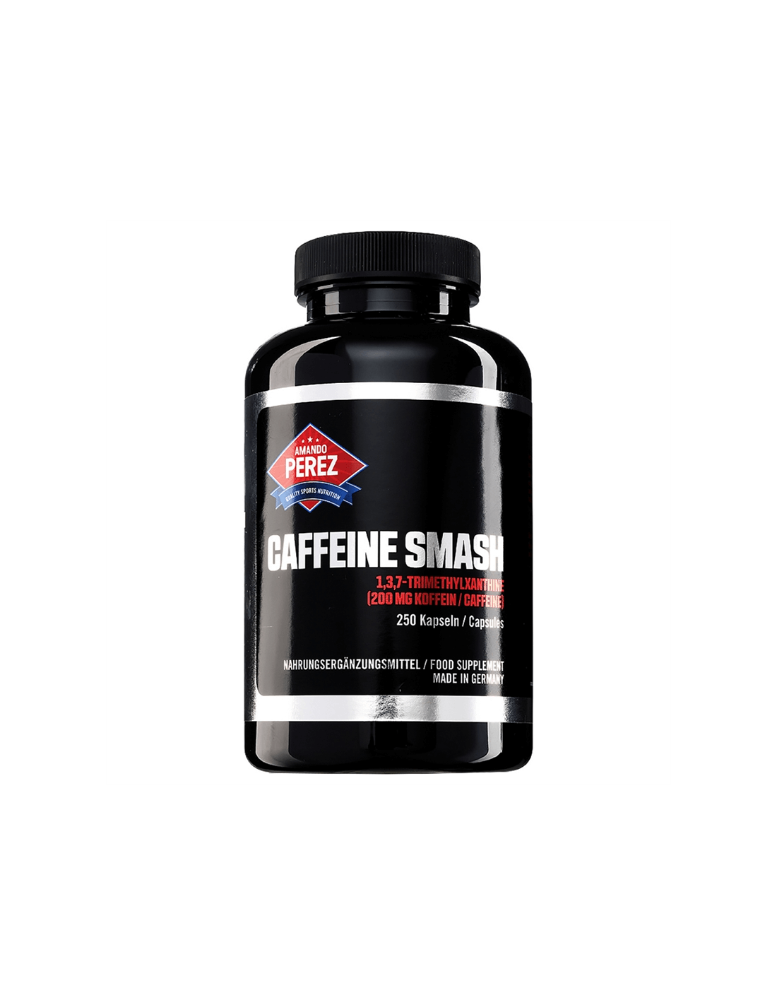 Caffeine Smash (1,3,7-Trimethylxanthine) / Kofein, 200 mg, 250 kapsul <tc>Vitabay</tc>
