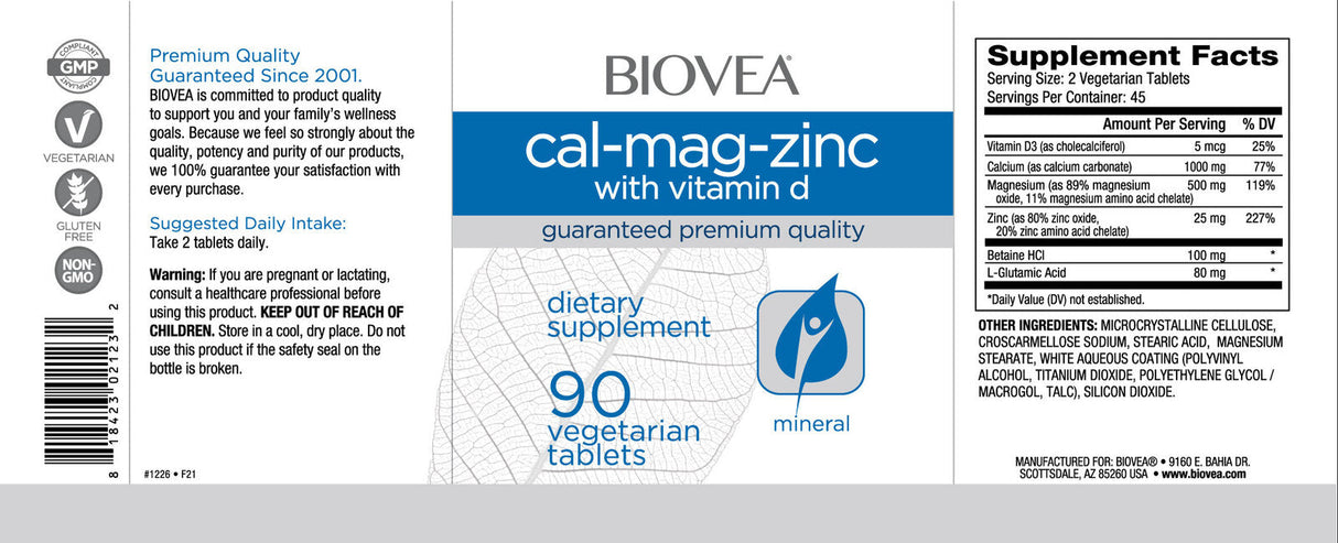 CAL-MAG-ZINC + TABS VITAMIN D / 90