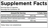 Kapsule Energy Formule 60 kalcijevega piruvata
