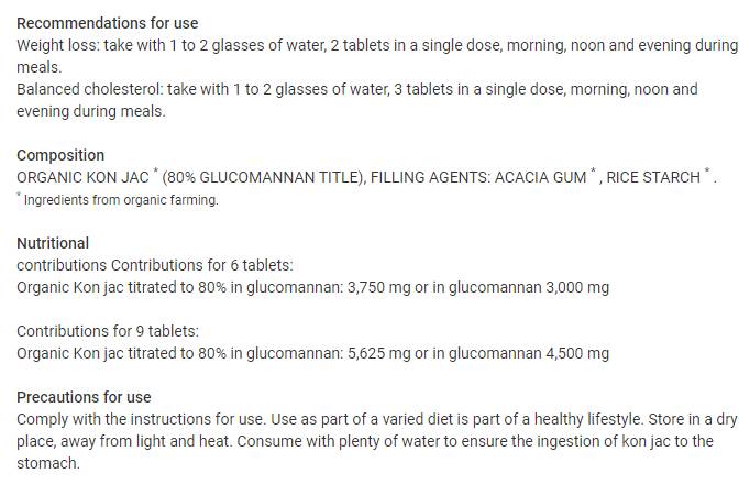 Kalorična reza - Glucomannan Konjac | Veganski prijazni - 60 tablet