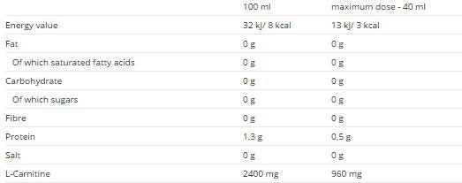 Karnitinska tekočina 500 ml 500 ml