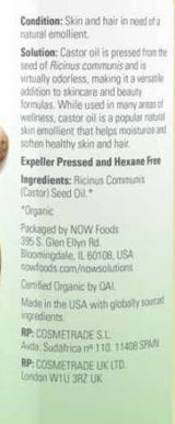 Ricinusovo olje | 100% certificirano organsko - 237 ml