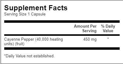 Cayenne 450 mg - 300 kapsul
