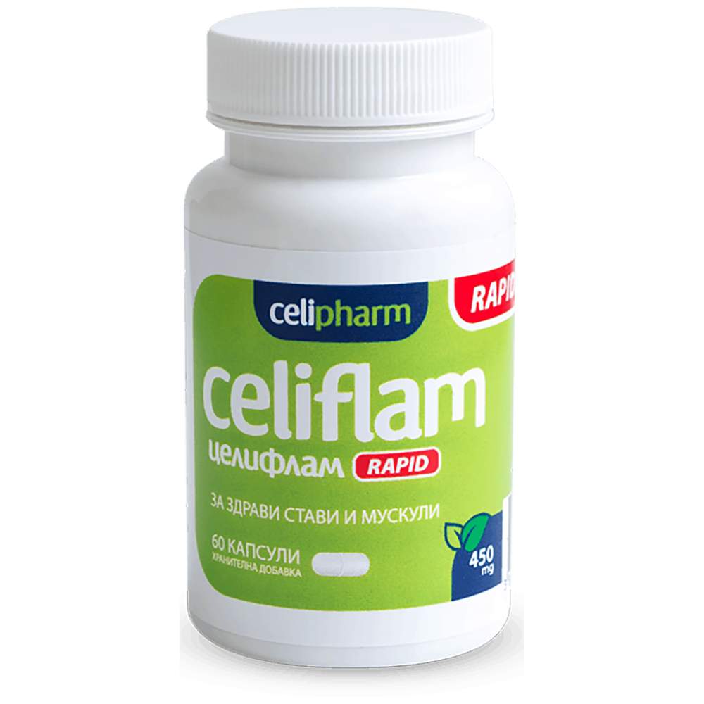 Celiflam hitro 450 mg 60 kapsul