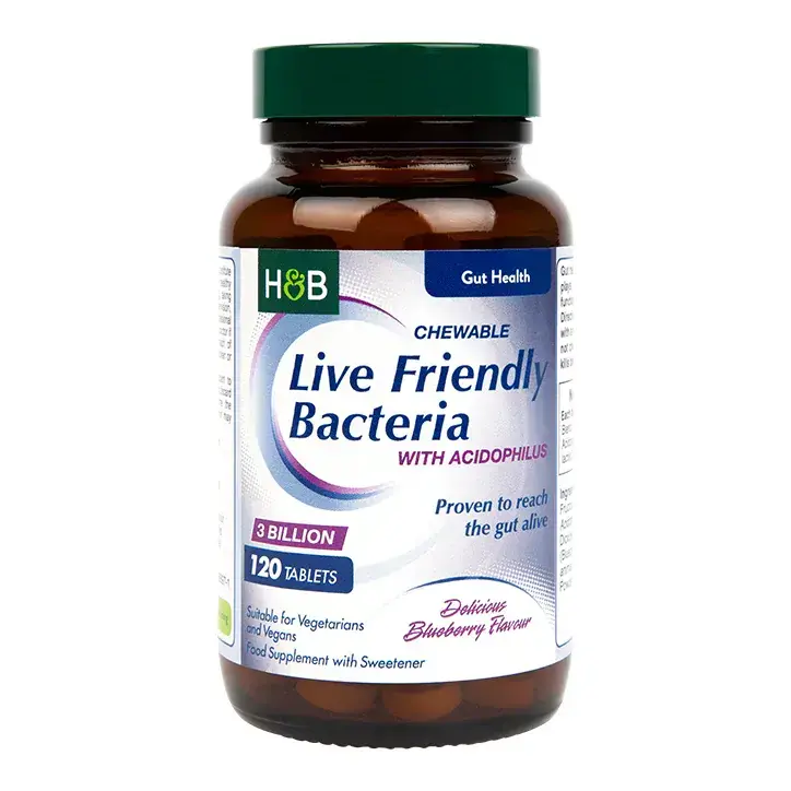 Probiotik z acidofilom (žvečilni acidophilus borovnice 3 milijarde) 3 milijarde. 120 žvečilnih tablet Holland & Barrett