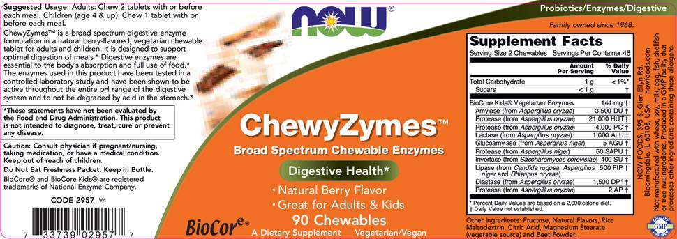 Chewyzimes - 90 žvečilnih tablet