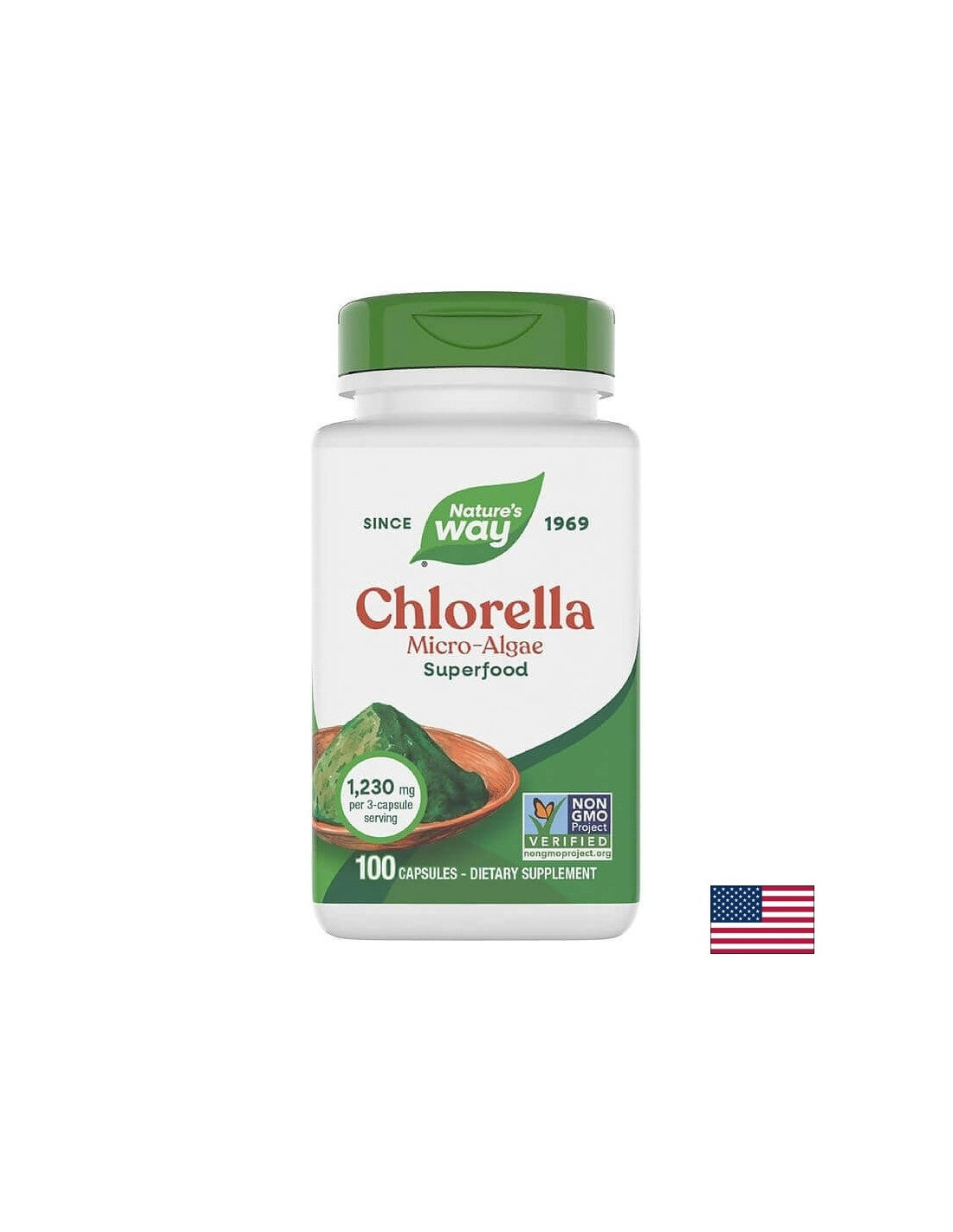 Chlorella 410 mg - 100 kapsul