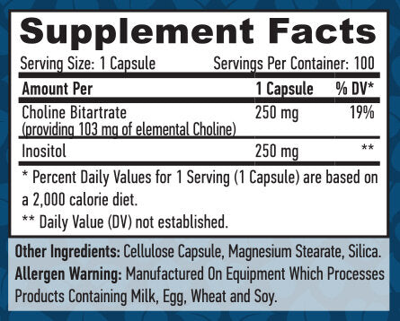 Choline & Inositol / 100 VCAPS