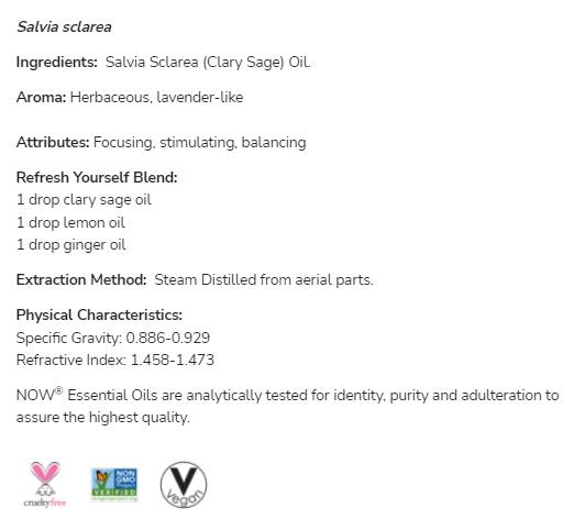 Clary Sage Oil | 100% čista salvia sclarea - 30 ml