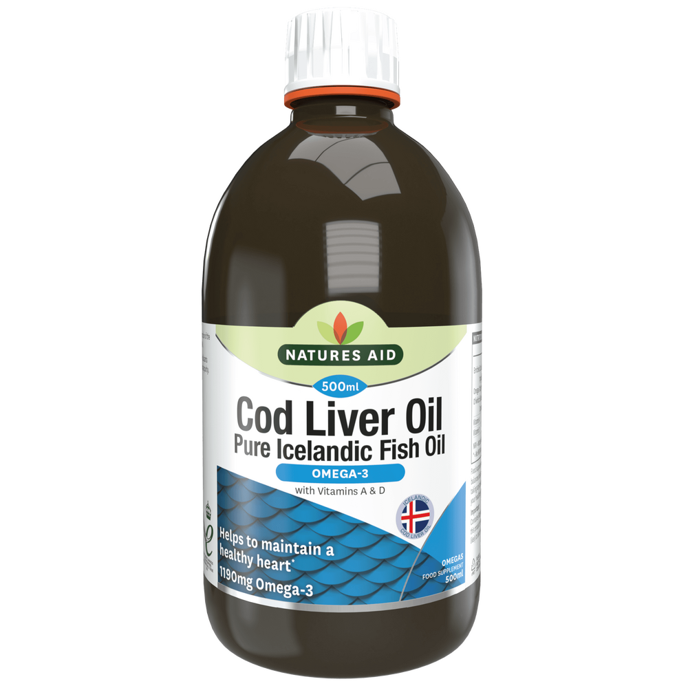 COD jetrna olje tekočina 500ml Naturesaid
