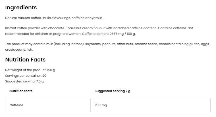 Kava skrajna | Naravna robusta ~ aromatizirana instant kava 150 gramov