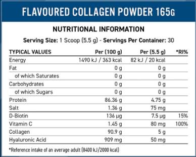 Kolagenski prah | s hialuronsko kislino in vitaminom C - 165 grami