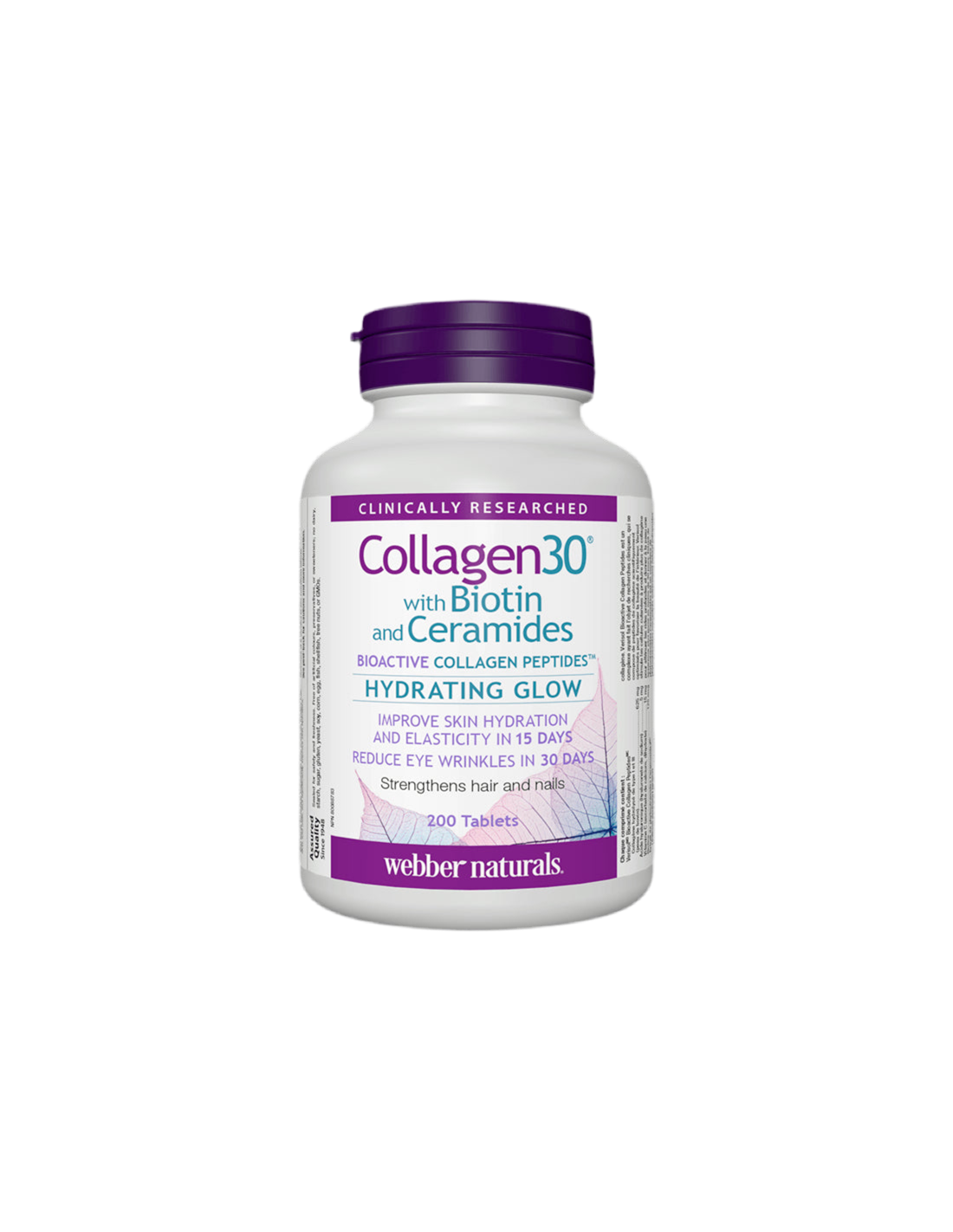 Collagen30® z biotinom in ceramidi / kolagenom (bioaktivni kolagenski peptidi) z biotinom in ceramidi, 200 tablet