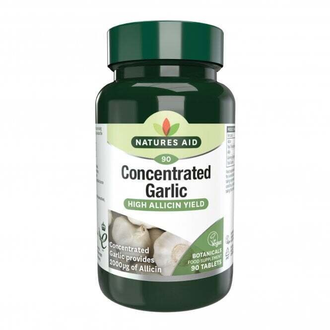 Koncentriran česen z alicinom (koncentrirani česen) 2000mcg 90 tablet Naturesaid