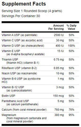 Koral kalcijev kompleks z vitamini 120 gramov