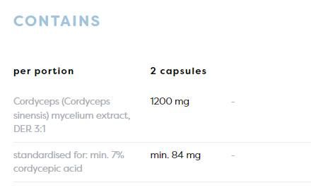 Cordyceps 1200 mg - 120 kapsul