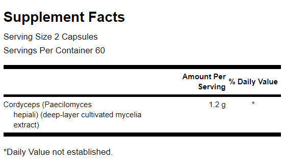 Cordyceps 600 mg - 120 kapsul