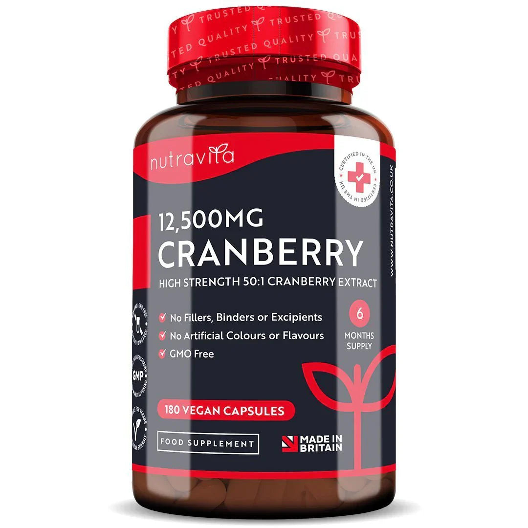 Brusnica - rdeča brusnica 12500 mg 180 Veganske kapsule