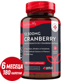Brusnica - rdeča brusnica 12500 mg 180 Veganske kapsule