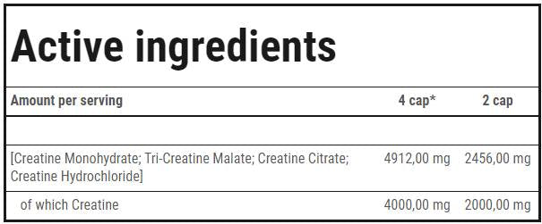 Crea xtreme | Kreatinska matrica - 120 kapsul