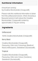 Kreatin kreatin monohidrat - 250 gramov