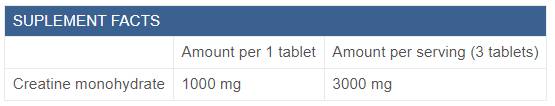 Kreatin maxx 1000 - 240 tablet