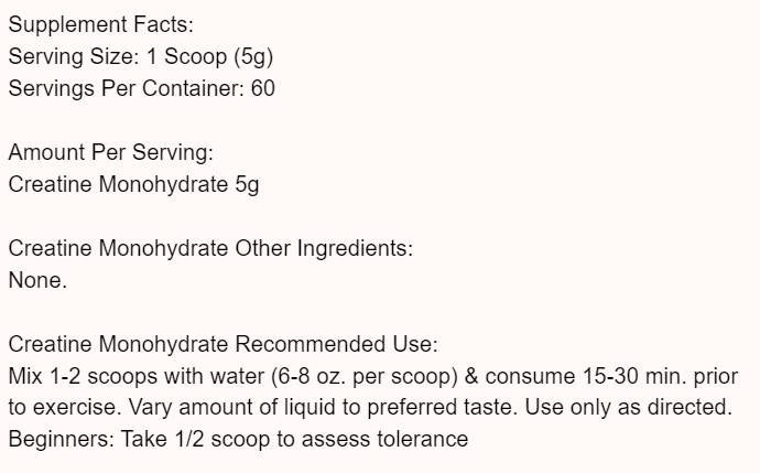 Kreatin monohidrat - 300 gramov