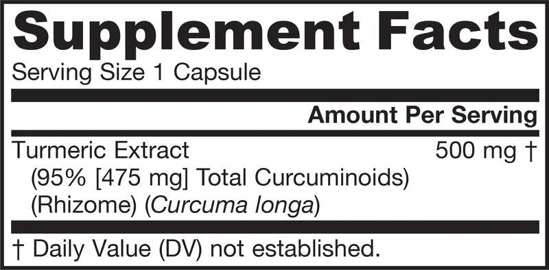 Kurkumin 95.500 mg | 95% kurkuminoidov ekstrakt kurkume - 120 kapsul