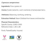 Cipress olje | 100% čisti cupressus Sempervirens - 30 ml